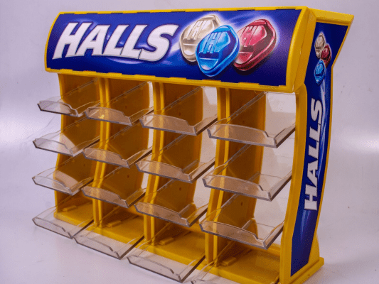Exhibidor de caramelos Halls