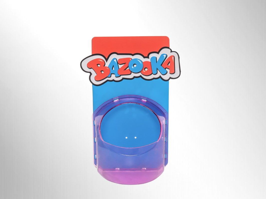 Exhibidor para productos pequeños chicles Bazooka