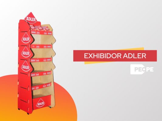 Exhibidor de pie para supermercados