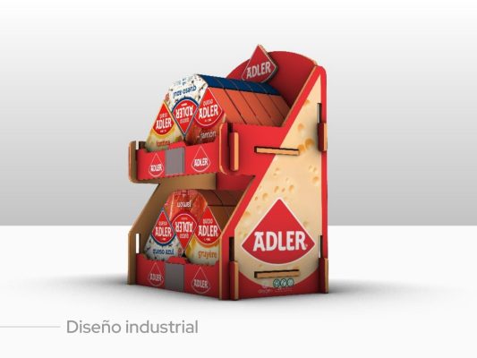 Exhibidor para supermercados MDF