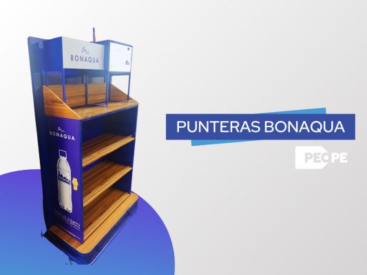 Exhibidor puntera de botellas de agua