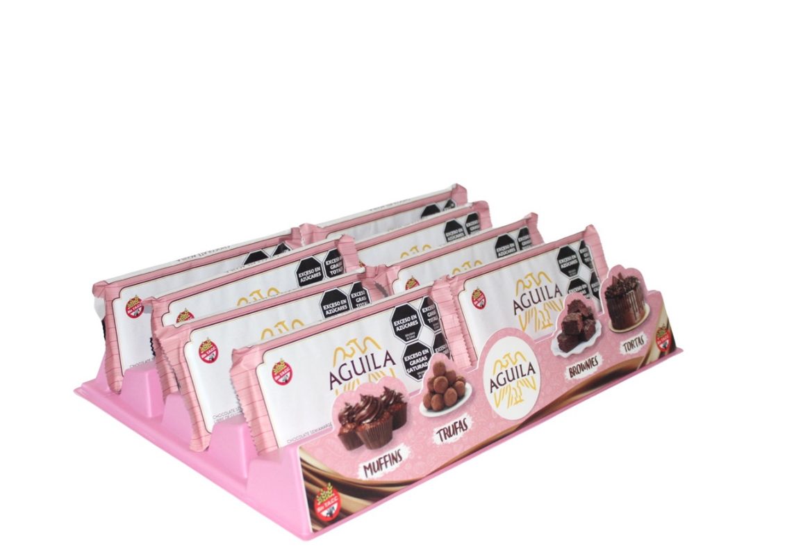bandejas exhibidoras para chocolates