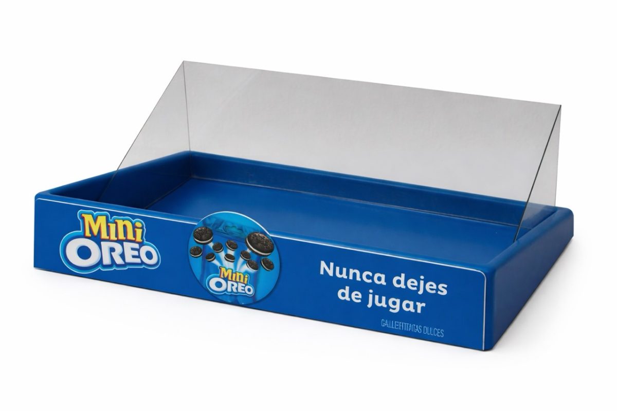 bandejas exhibidoras termoformadas Oreo