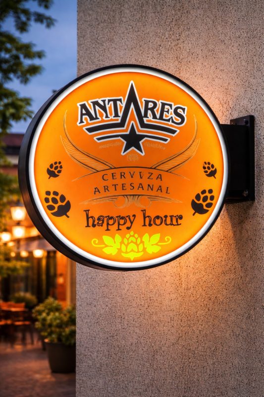 carteles backlight de cerveza