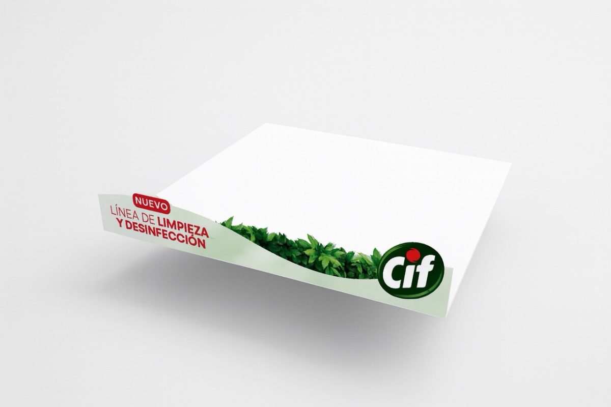 cenefa metálica para farmacias cif