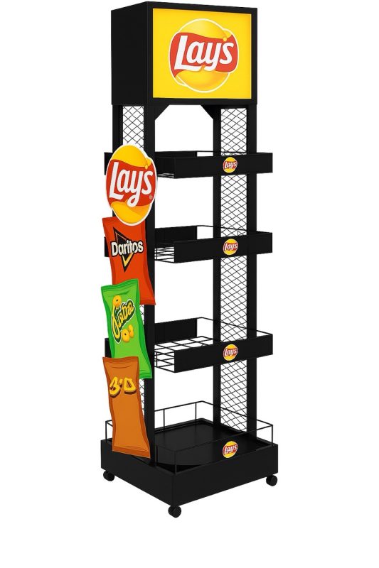 exhibidor de papas fritas lays