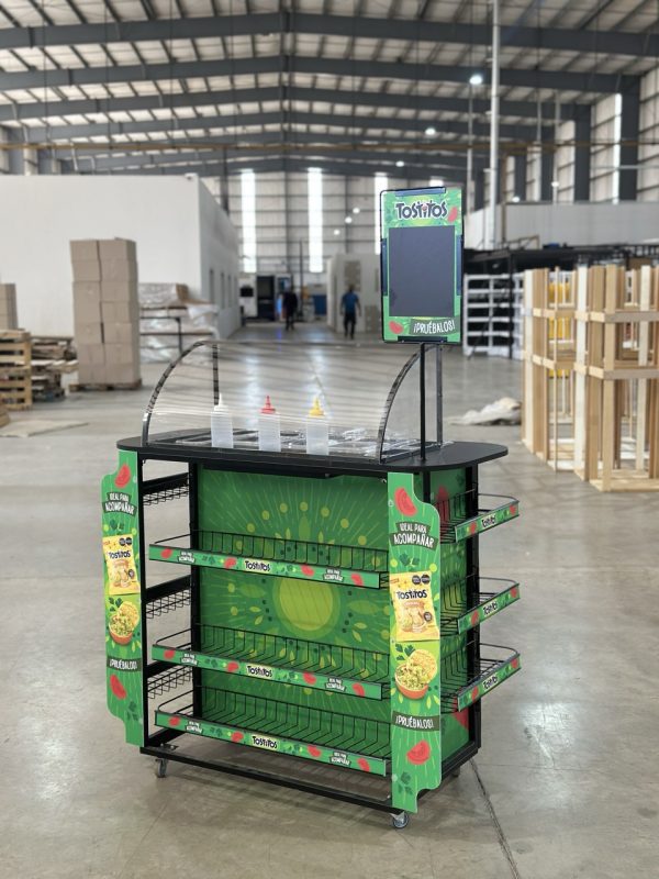 exhibidor metalico para snacks