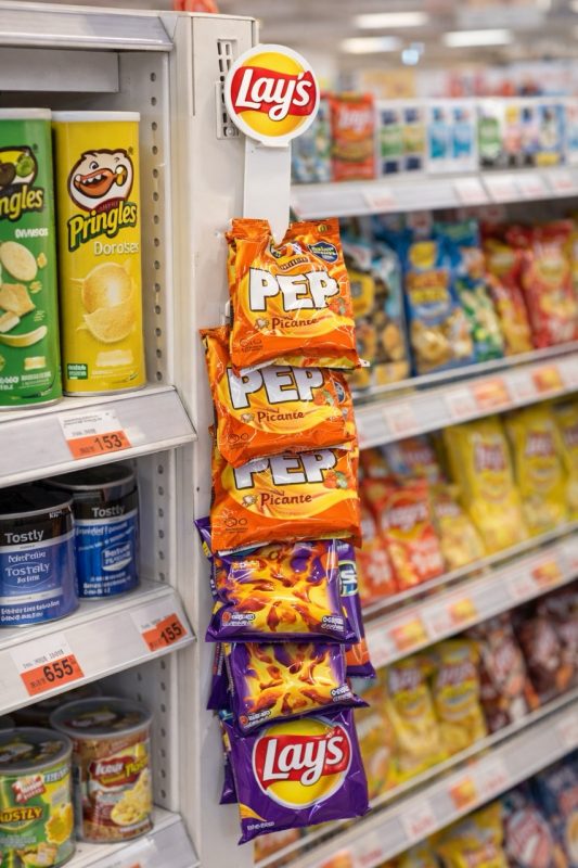 tiras impulsivas para snacks lays