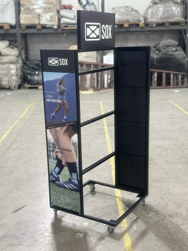 Exhibidores metalicos para medias sox